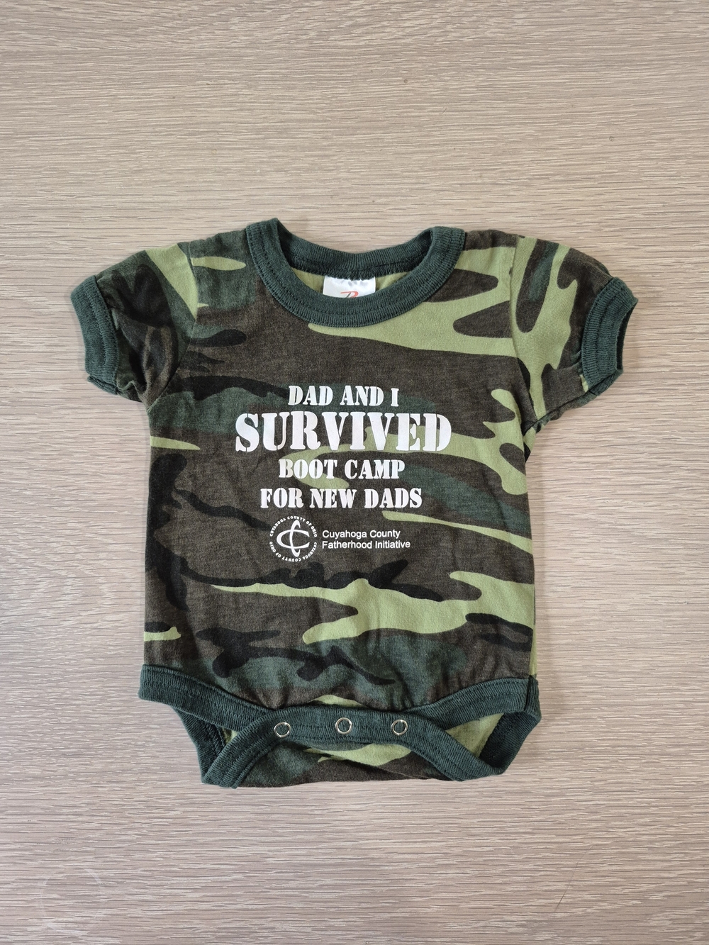 Toddler 3-6 Months Rothco Green and Brown Camo Infant Onesie